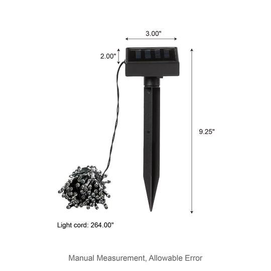 Glitzhome® 22ft. 50ct. LED Solar String Lights, 2ct.